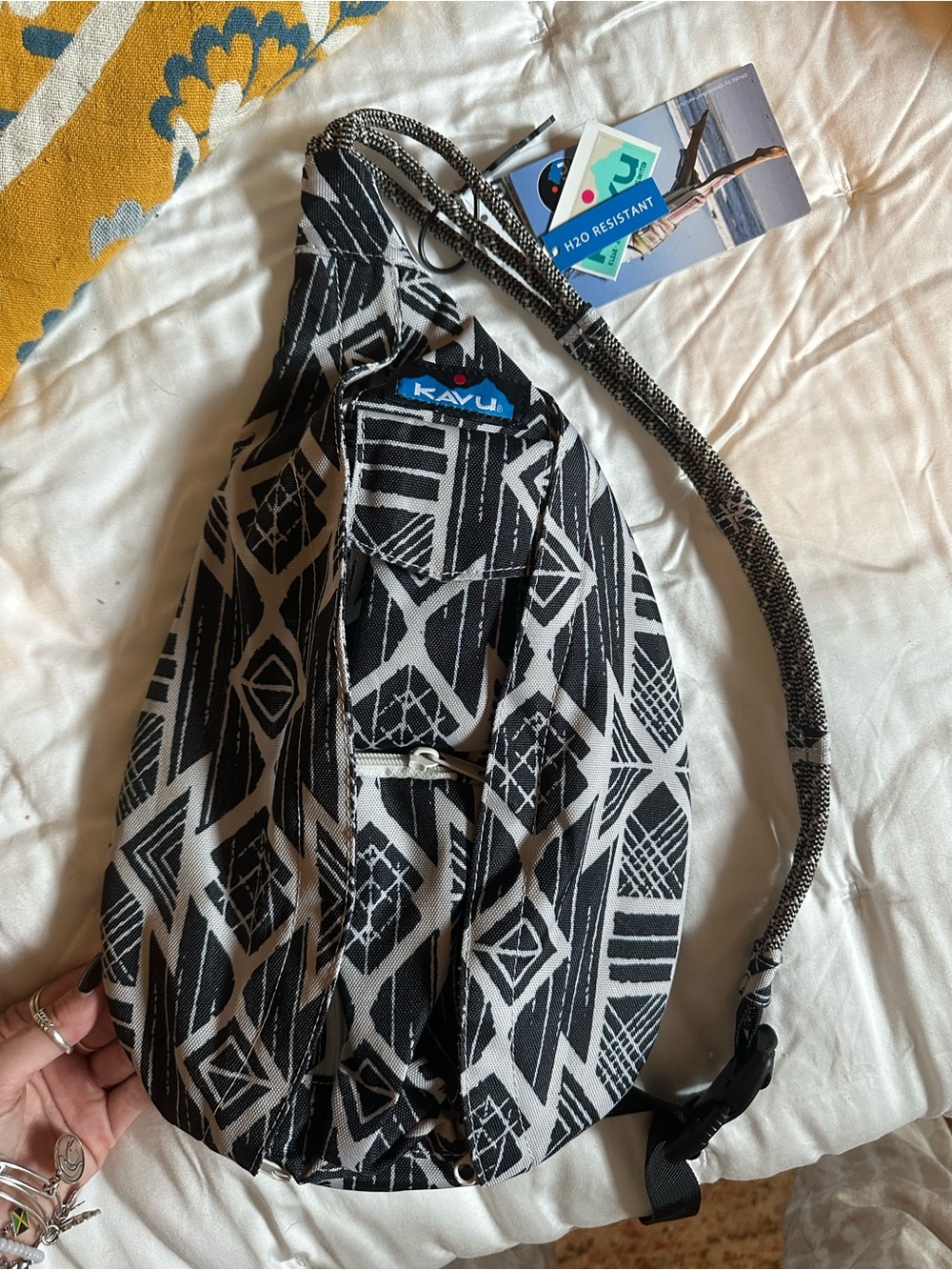 Kavu Geometric Rope Mini Sling Bag